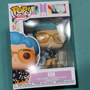 Funko Pop! BTS RM with Blue Hair and Yellow Glasses